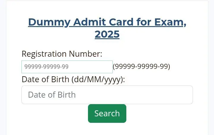 Bihar Board 10th Admit Card 2025