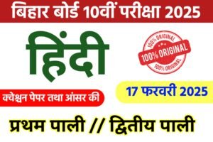 17 Feb Hindi Class 10th Exam 2025