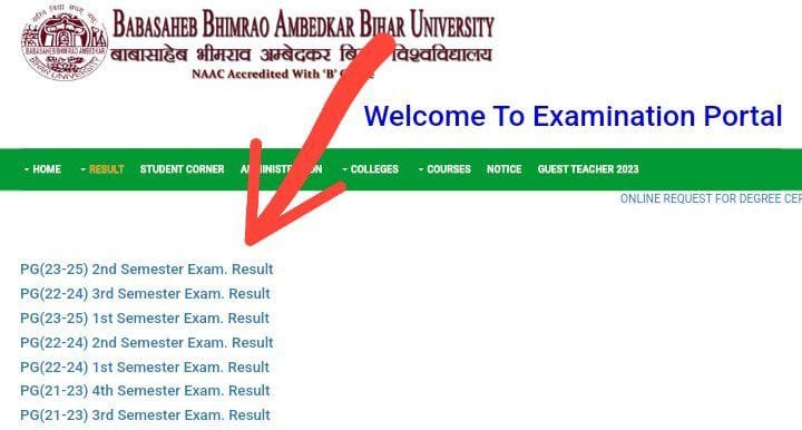 BRABU PG 2nd Semester Result 2023-25 हुआ जारी, यहां से चेक करें @brabu.net BRABU PG 2nd Semester Result 2023-25