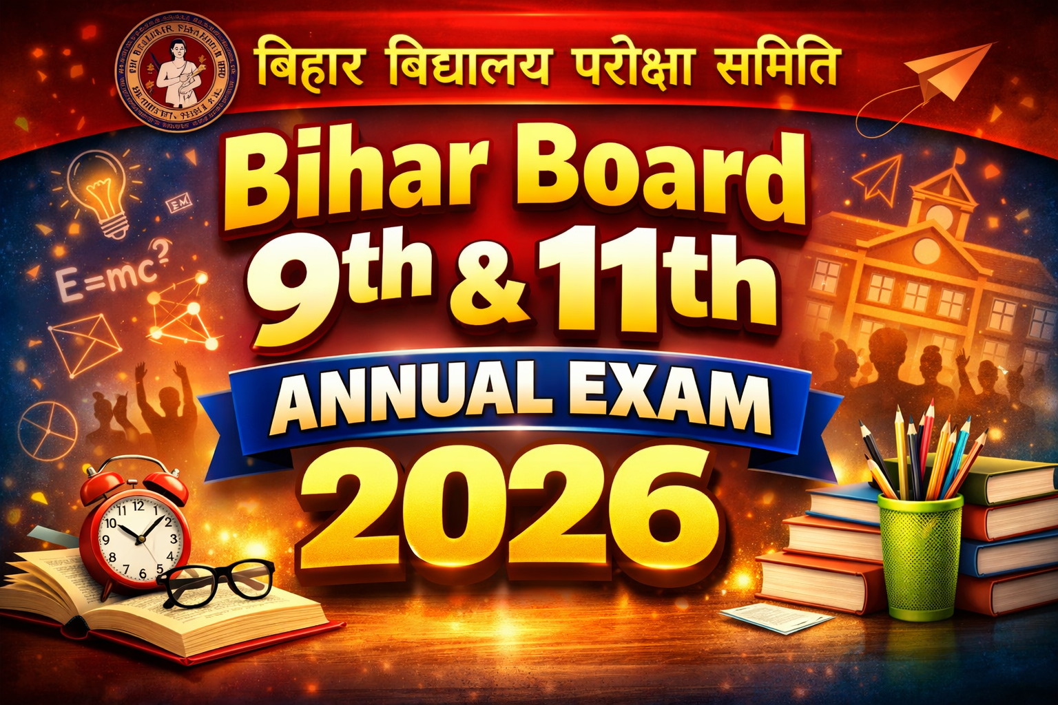 Bihar Board 9th & 11th Annual Exam 2026