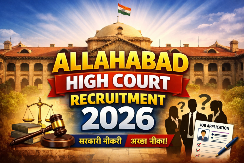 Allahabad High Court Recruitment 2026 – Online Form, Important Dates, Eligibility & Apply Process