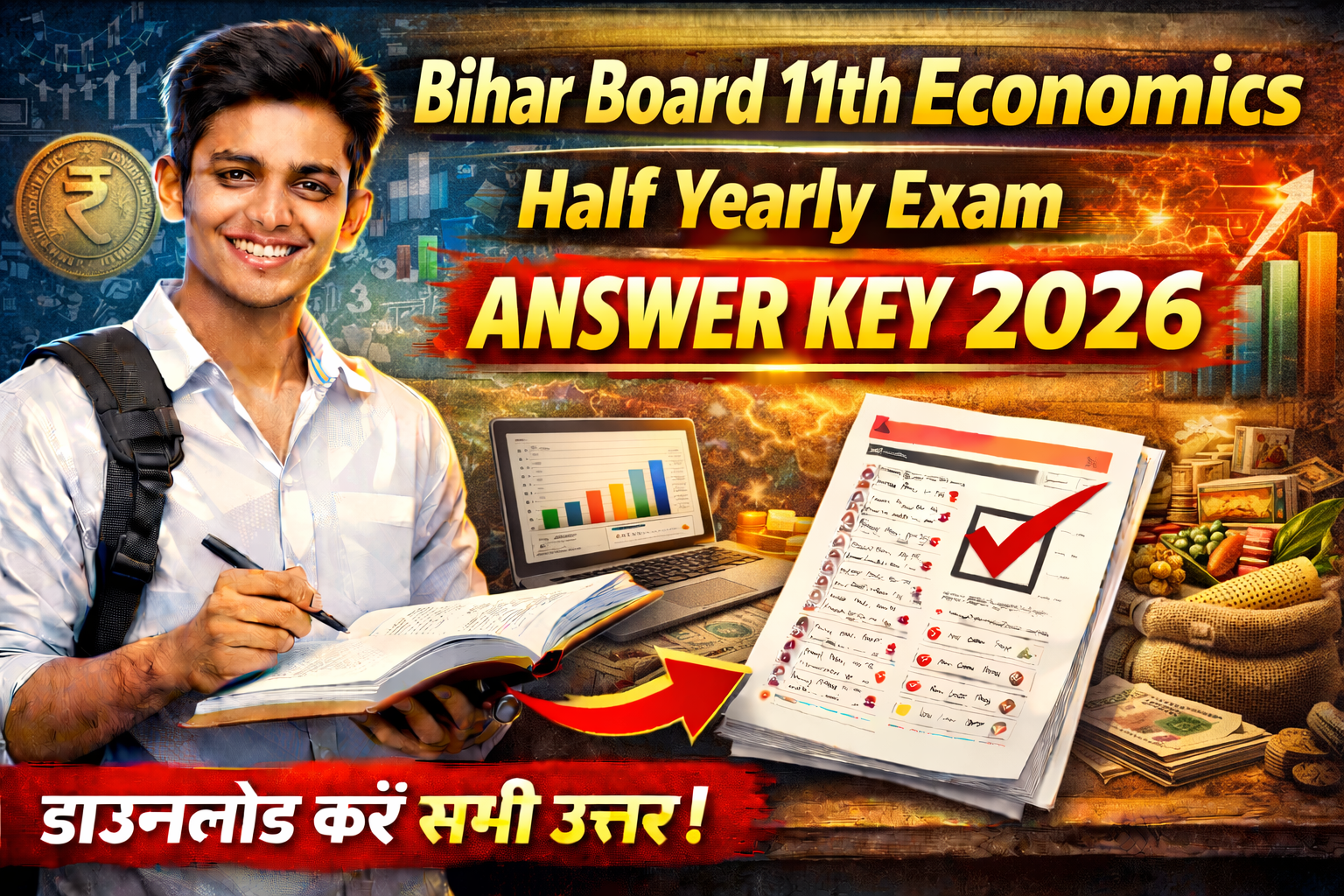Bihar Board 11th Economics Half Yearly Exam Answer Key 2026 – Download & Check All Answers Bihar Board 11th Economics Half Yearly Exam Answer Key 2026