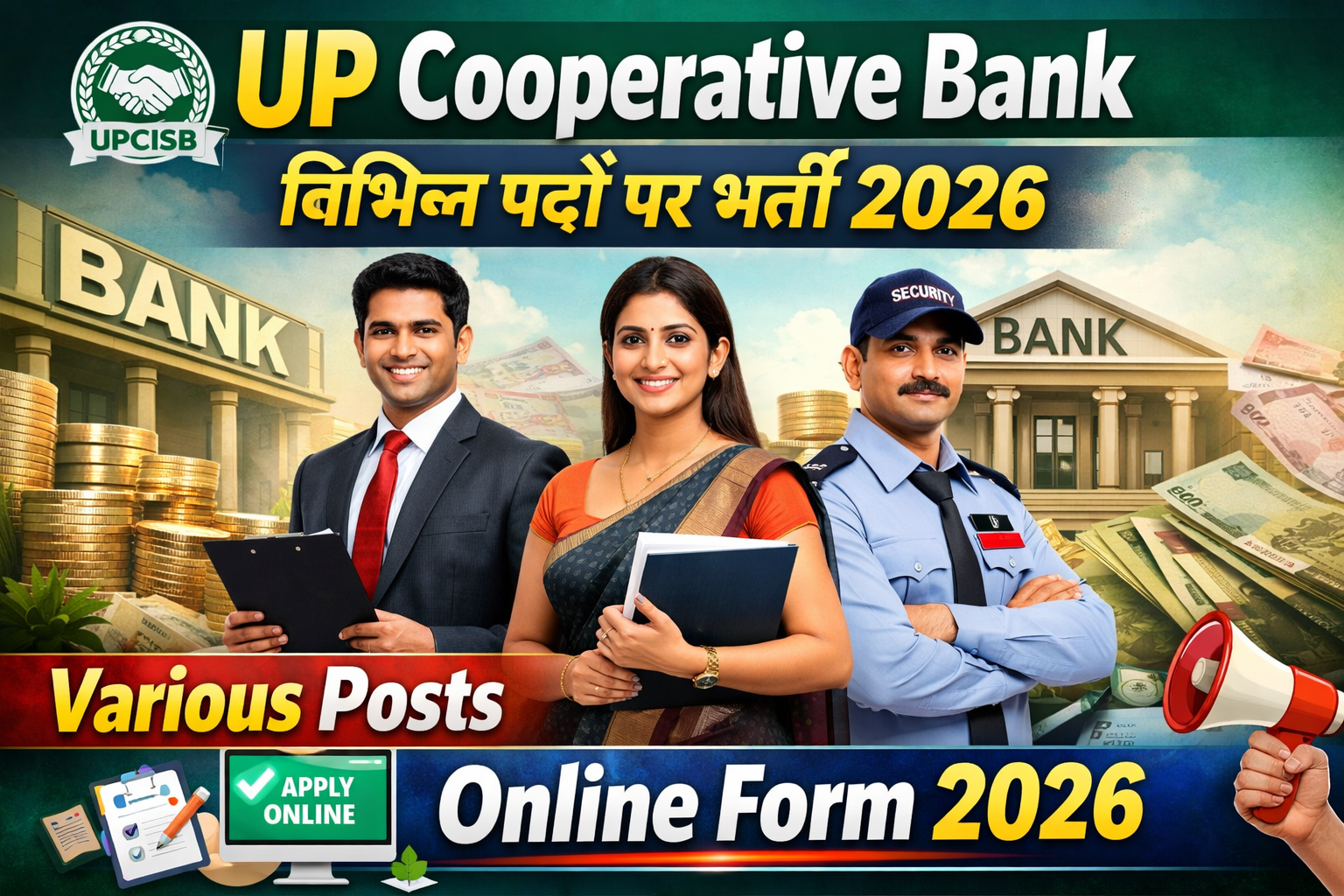 UPCISB UP Cooperative Bank Various Post Online Form 2026 – 116 पदों पर भर्ती, 25 मार्च से आवेदन शुरू
