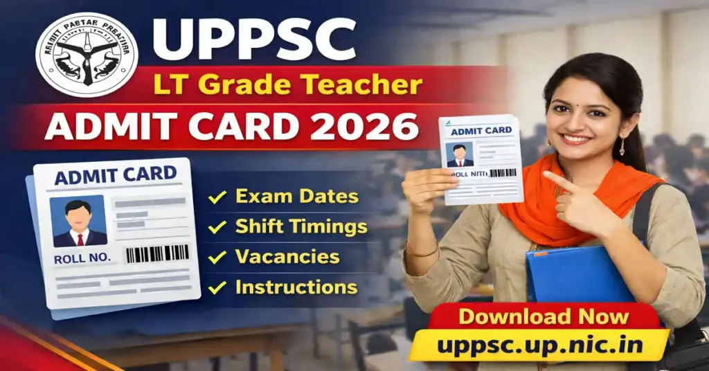 UPPSC LT Grade Assistant Teacher Admit Card 2026 Download – Exam Date, Direct Link, Full Details
