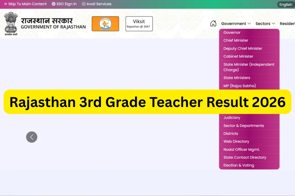 Rajasthan 3rd Grade Teacher Result 2026 – Check Expected Date, Cut Off, Merit List & Full Details