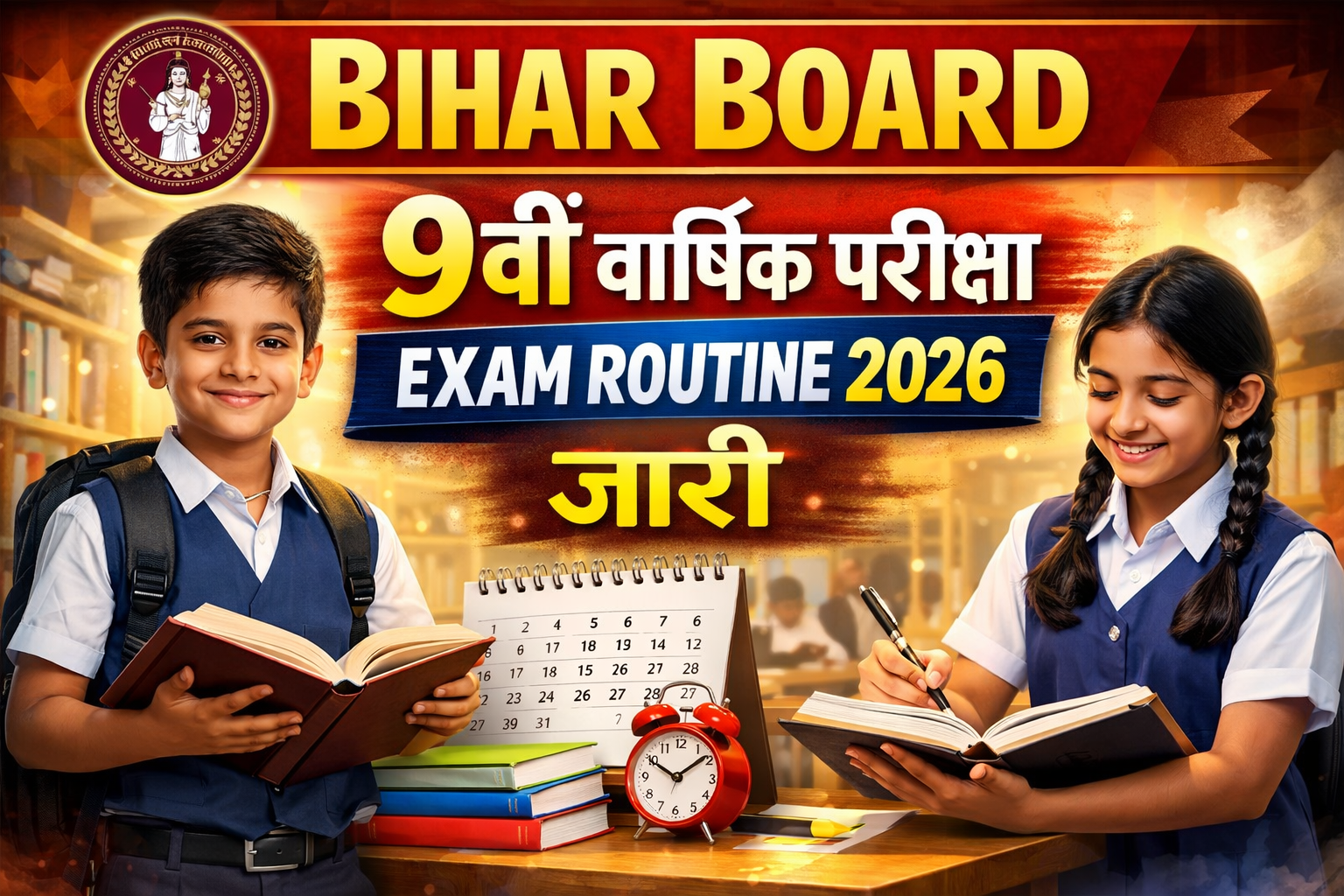 Bihar Board 9th Annual Exam Routine 2026 जारी