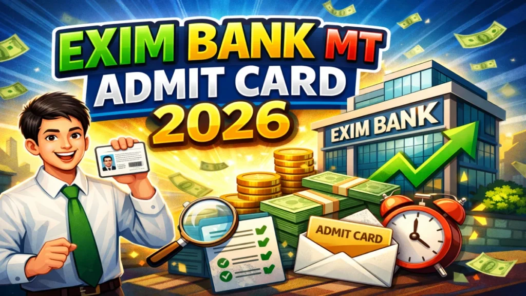 Exim Bank MT Recruitment 2026 – Eligibility, Admit Card, Selection Process, Full Details