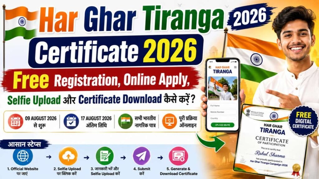 Har Ghar Tiranga Certificate 2026: Registration, Certificate Download और पूरी जानकारी