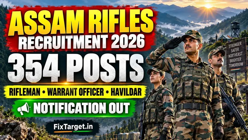 Assam Rifles Recruitment 2026